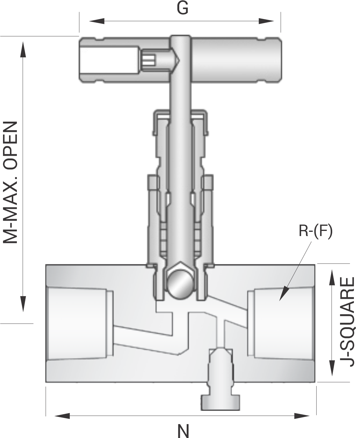 Hard Seat Block & Bleed Valve (Female x Female)